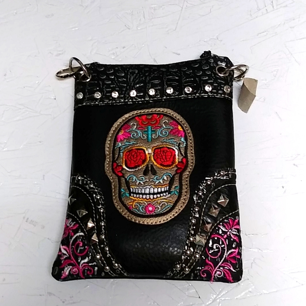 Biker sugar scull purse